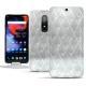 Housse cuir OnePlus 6 - Platinium - Couture