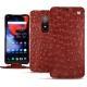 Capa em pele OnePlus 6 - Autruche ciliegia