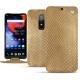 Custodia in pelle OnePlus 6 - Serpent sabbia