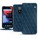 Housse cuir OnePlus 6 - Blu mediterran - Couture