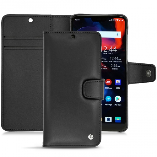 Lederschutzhülle OnePlus 6 - Noir ( Nappa - Black ) 