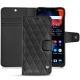 OnePlus 6 leather case - Noir - Couture ( Nappa - Black ) 