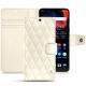 Capa em pele OnePlus 6 - Blanc - Couture ( Bologna - White ) 