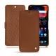 OnePlus 6 leather case - Marron ( Nappa - Pantone 1615C ) 