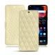 Capa em pele OnePlus 6 - Beige - Couture ( Nappa - Pantone 7502C ) 