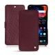 OnePlus 6 leather case - Lie de vin ( Pantone 5115C ) 