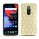 OnePlus 6 leather cover - Beige - Couture ( Nappa - Pantone 7502C ) 