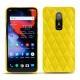 Coque cuir OnePlus 6 - Jaune fluo - Couture