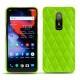 Funda de piel OnePlus 6 - Vert fluo - Couture