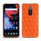 OnePlus 6 leather cover - Orange fluo - Couture