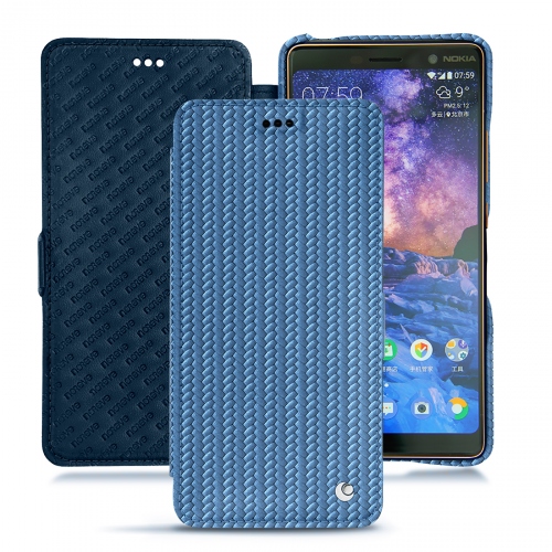 가죽 커버 Nokia 7 PlusAbaca ishia ( Pantone #395775 ) 