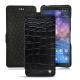Funda de piel Nokia 7 Plus - Crocodile nero