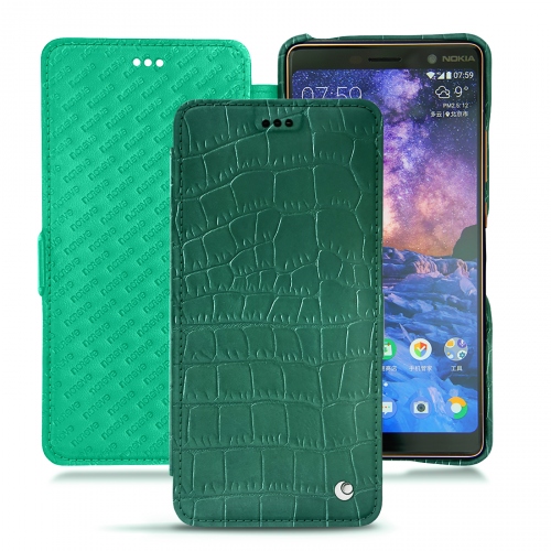 Protégez votre Nokia 7 Plus avec des coques haut de gammeCrocodile pino ( Pantone #173F35 ) 