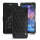 Housse cuir Nokia 7 Plus - Negre poudro - Couture