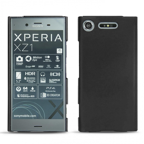 Custodia in pelle Sony Xperia XZ1 - Noir ( Nappa - Black ) 