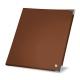 Restaurant menu cover with screwpost binding - Marron ( Nappa - Pantone 1615C ) 