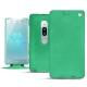 Sony Xperia XZ2 Premium leather case - Menthe vintage ( Pantone 562C ) 