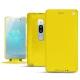 Sony Xperia XZ2 Premium leather case - Jaune fluo