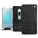 Housse cuir Sony Xperia XZ2 Premium - Autruche nero