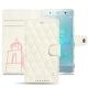 Sony Xperia XZ2 Premium leather case - Blanc escumo - Couture