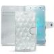Housse cuir Sony Xperia XZ2 Premium - Platinium - Couture