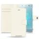 Custodia in pelle Sony Xperia XZ2 Premium - Blanc PU