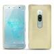 Coque cuir Sony Xperia XZ2 Premium - Beige ( Nappa - Pantone 7502C ) 