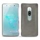 Sony Xperia XZ2 Premium leather cover - Acier vintage ( Pantone 403C ) 