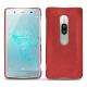 Sony Xperia XZ2 Premium leather cover - Cerise vintage ( Pantone 185C ) 
