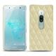 Sony Xperia XZ2 Premium leather cover - Beige - Couture ( Nappa - Pantone 7502C ) 