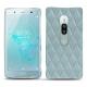 Coque cuir Sony Xperia XZ2 Premium - Bleu ciel - Couture ( Nappa - Pantone 277C ) 