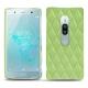 Sony Xperia XZ2 Premium leather cover - Vert olive - Couture ( Nappa - Pantone 578U ) 