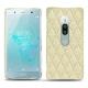 Funda de piel Sony Xperia XZ2 Premium - Ivoire - Couture ( Sleek P C12 - White ) 