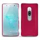 Sony Xperia XZ2 Premium leather cover - Rose fluo