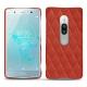 Lederschutzhülle Sony Xperia XZ2 Premium - Arange clouquié - Couture