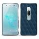 Lederschutzhülle Sony Xperia XZ2 Premium - Blu mediterran - Couture