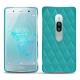 Funda de piel Sony Xperia XZ2 Premium - Bleu fluo - Couture