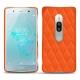 Custodia in pelle Sony Xperia XZ2 Premium - Orange fluo - Couture