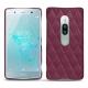 Sony Xperia XZ2 Premium leather cover - Prune vintage - Couture