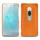 Lederschutzhülle Sony Xperia XZ2 Premium - Abaca arancio