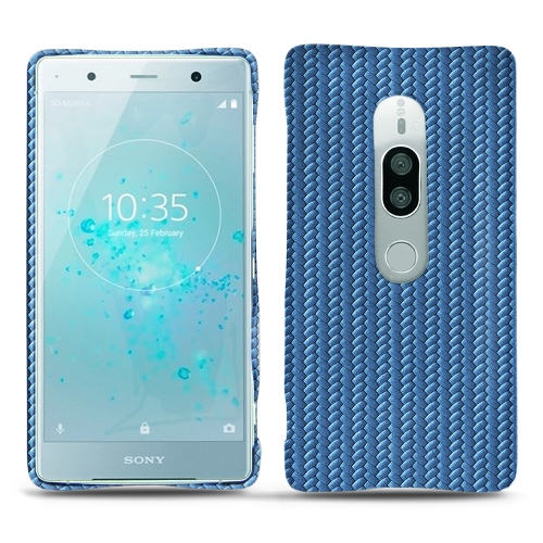 Custodia in pelle Sony Xperia XZ2 PremiumAbaca ishia ( Pantone #395775 ) 