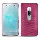 Lederschutzhülle Sony Xperia XZ2 Premium - Serpent ciclamino