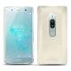 Coque cuir Sony Xperia XZ2 Premium - Blanc PU