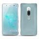 Sony Xperia XZ2 Premium leather cover - Bleu Ciel PU