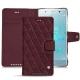 Lederschutzhülle Sony Xperia XZ2 Premium - Lie de vin - Couture ( Pantone 5115C ) 