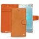 Sony Xperia XZ2 Premium leather case - Mandarine vintage ( Pantone 165C ) 
