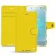 Sony Xperia XZ2 Premium leather case - Jaune fluo