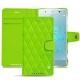 Housse cuir Sony Xperia XZ2 Premium - Vert fluo - Couture