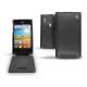 レザーケース LG Optimus L5 E610  - Noir ( Nappa - Black ) 