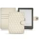 Lederschutzhülle Kobo Clara HD - Blanc - Couture ( Bologna - White ) 